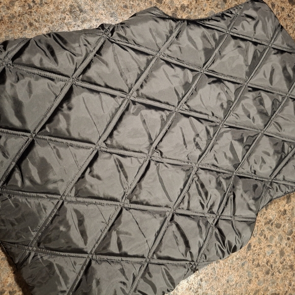 Woman's Black Puffer Vest - Picture 2 of 10